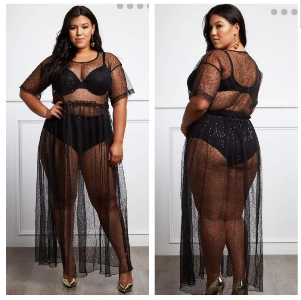 Sheer Mesh Maxi Dress